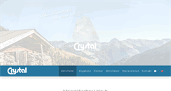 Desktop Screenshot of hotel-crystal.at